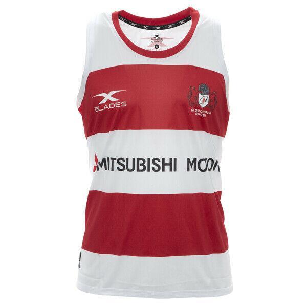 Rugby Heaven Xblades Gloucester Rugby Adults Classic Singlet - www.rugby-heaven.co.uk