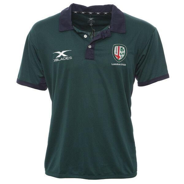 Rugby Heaven Xblades London Irish 2017/18 Adults Polo - www.rugby-heaven.co.uk