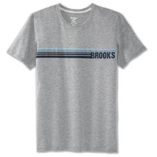 Brooks Mens Distance 'Run Stripe' Graphic Tee