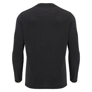 Macron Wales WRU 2024/25 Mens Poly Training Long Sleeve Rugby T-Shirt