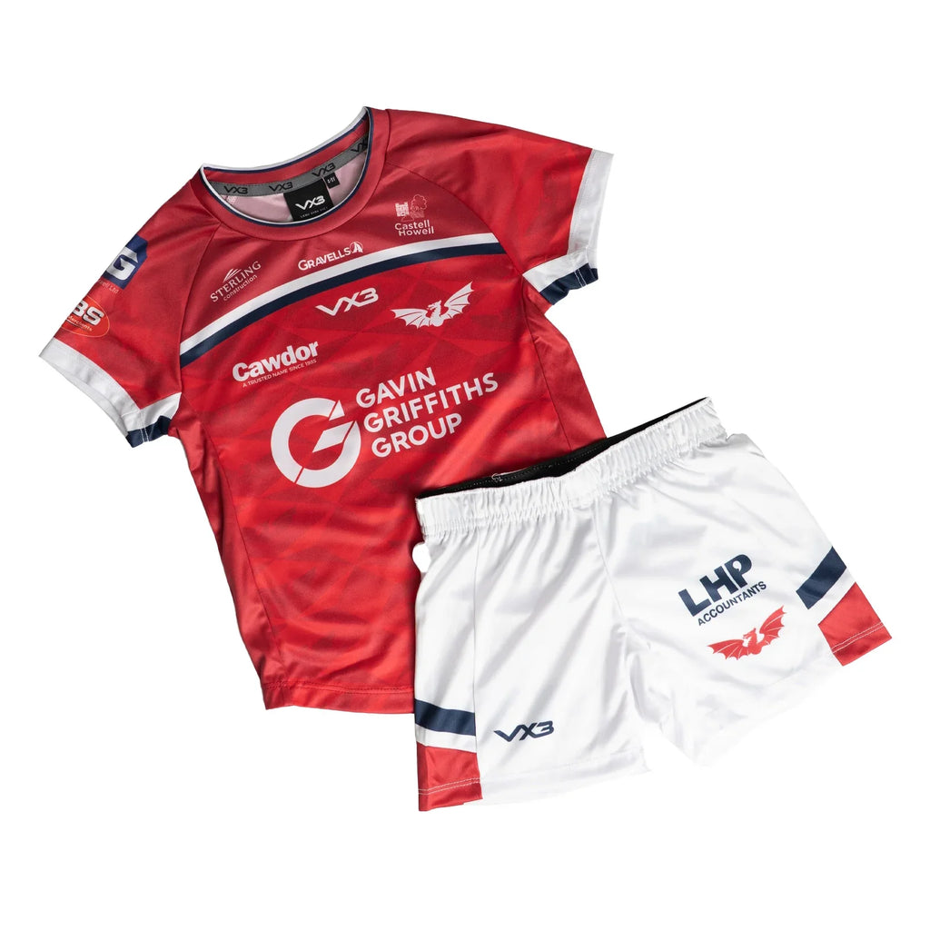 Scarlets Rugby Coaching Kit VX3 Scarlets 2025/26 Infants Home Rugby Kit – Rugby Heaven