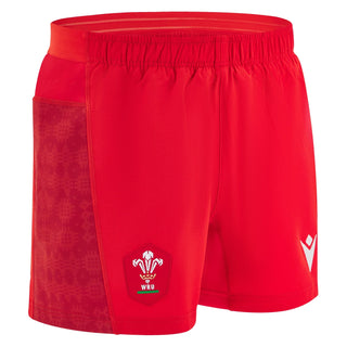 Macron Wales WRU 2025/26 Mens Home Rugby Shorts
