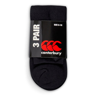 Canterbury Unisex Crew Socks 3-Pack