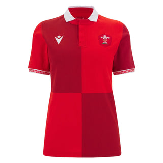 Macron Wales WRU 2025/26 Womens Home Cotton Rugby Shirt