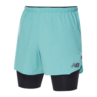 New Balance Mens Q Speed 2in1 5in Shorts